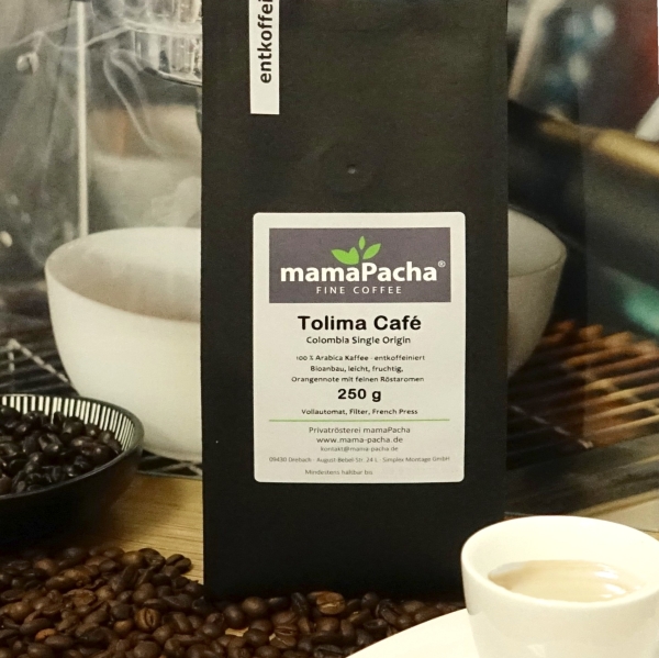 Tolima Café 500 g Ganze Bohnen